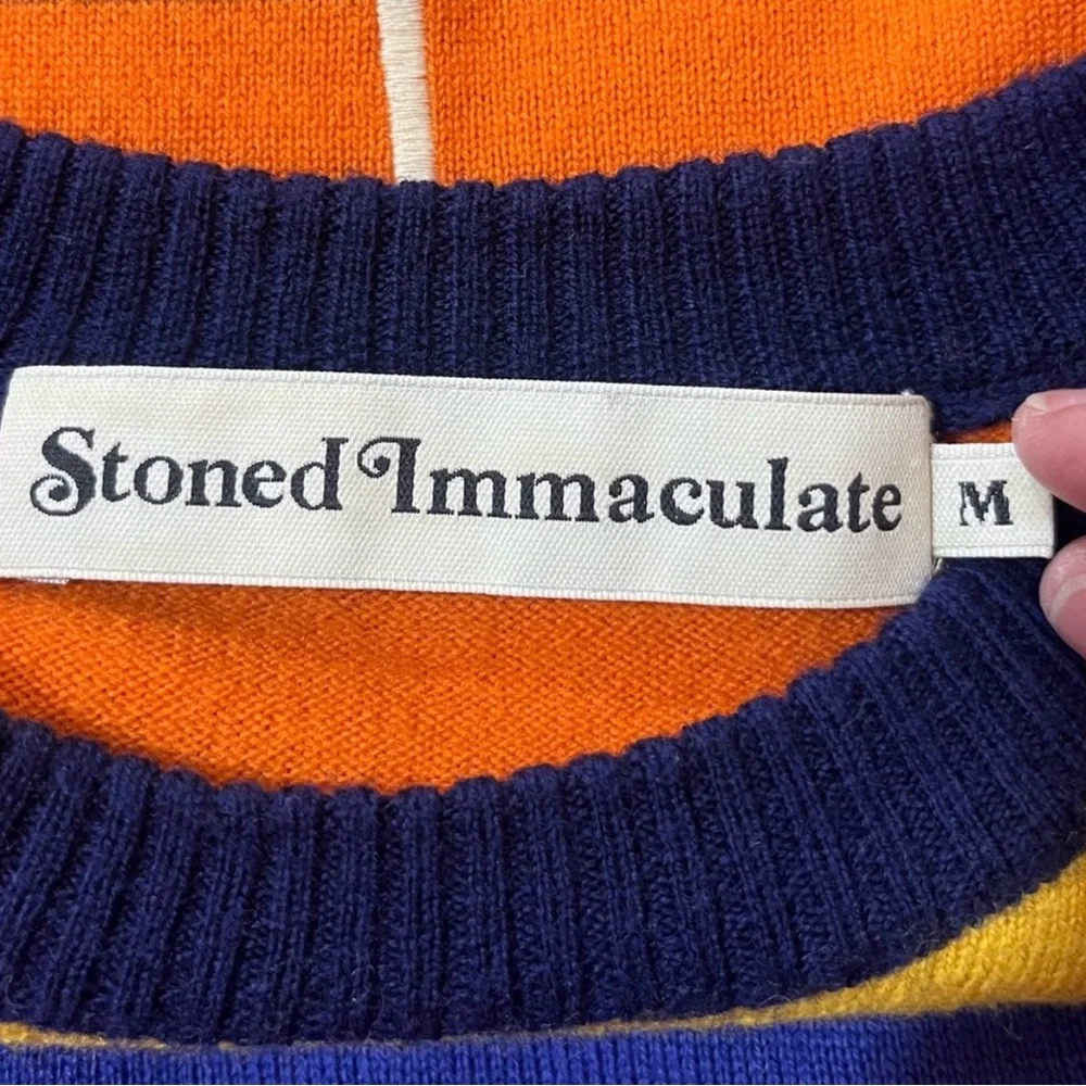 Stoned Immaculate California Dreamin' Wool Sweater Customized Activism MED EUC - Picture 13 of 14